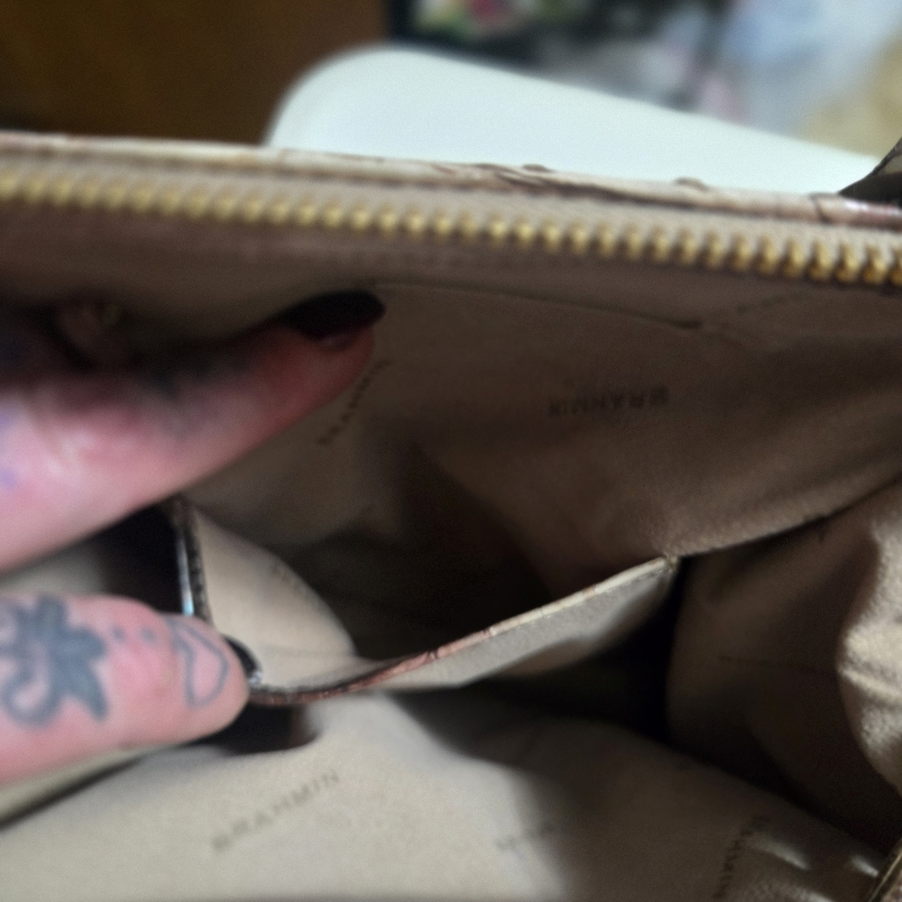 Brahmin Diamondback Ombre Satchel EUC, Sophisticated Bag - Picture 15 of 15